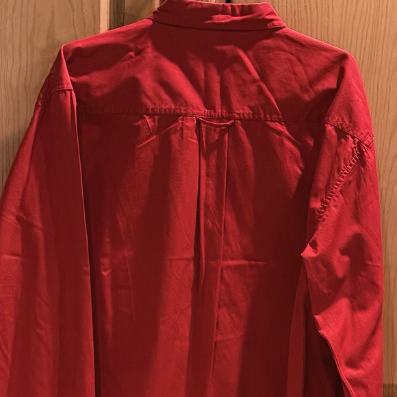 Cactus Clothing Men’s Red Button Down Shirt Size Large - Picture 5 of 6